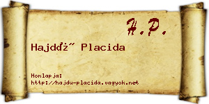Hajdú Placida névjegykártya